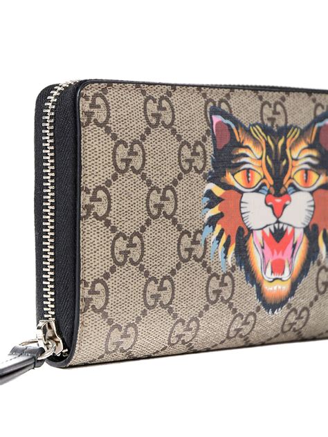 gucci toger wallet|gucci tiger gg supreme wallet.